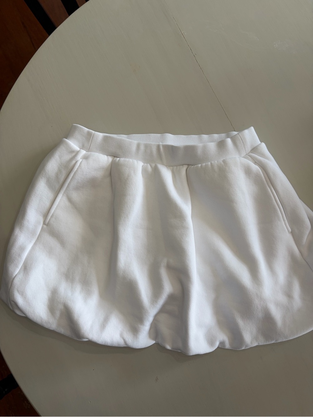 Aerie White Bubble Skort with Pockets